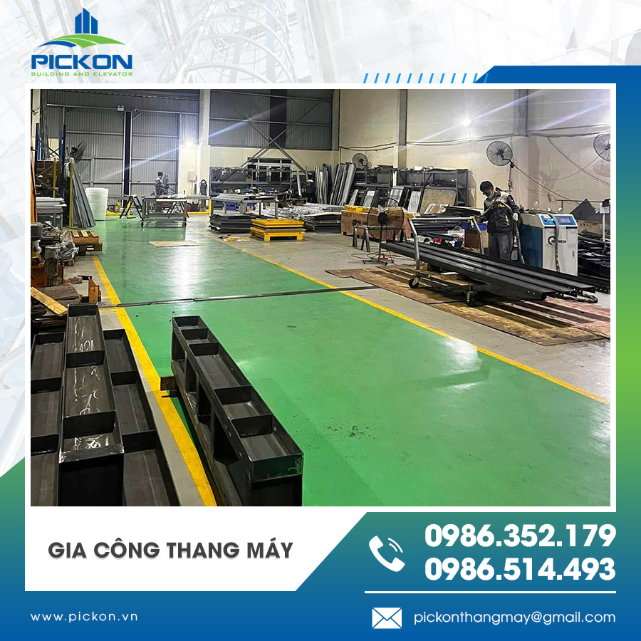 Gia công thang máy bằng công nghệ hiện đại tại nhà máy Gia công thang máy bằng công nghệ hiện đại tại nhà máy