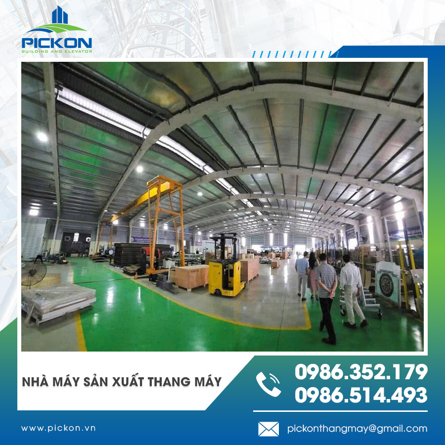 Toàn cảnh nhà máy sản xuất thang máy với dây chuyền hiện đại