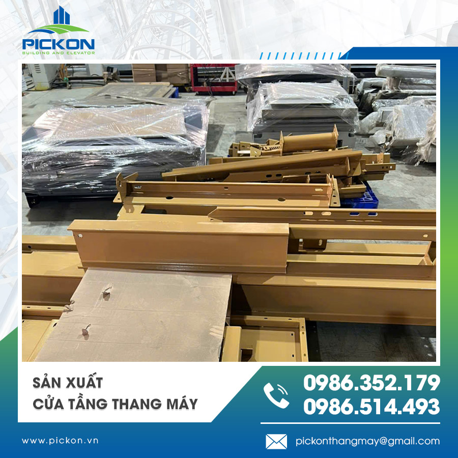 Cửa tầng thang máy được gia công chính xác và đồng bộ Cửa tầng thang máy được gia công chính xác và đồng bộ