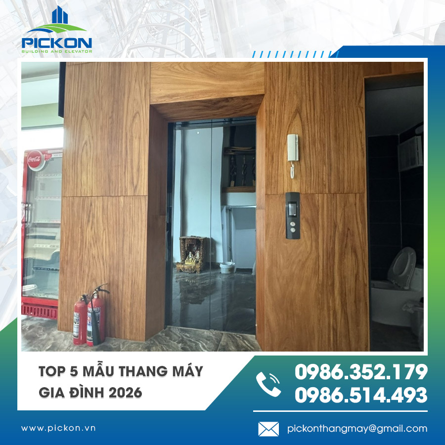 Xu hướng thiết kế thang máy gia đình đẹp năm 2026 Xu hướng thiết kế thang máy gia đình đẹp năm 2026